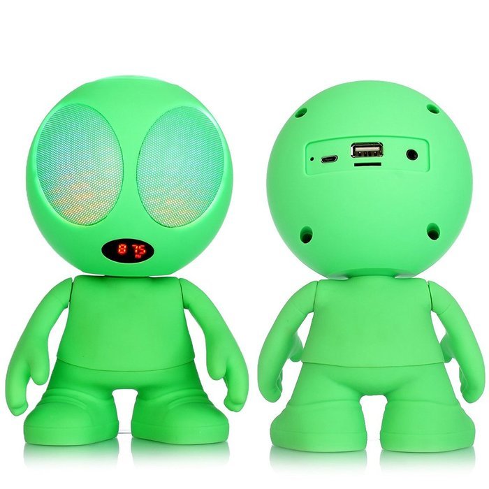Alien Portable Wireless Bluetooth Speaker w/Stereo & Clear Bass Subwoofer N6