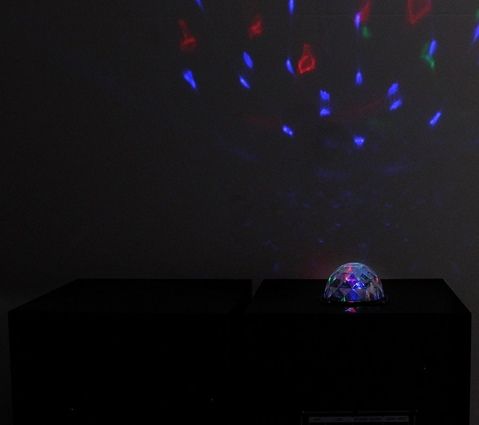 GLI Club Q6.5 Dual 6.5" Bluetooth Home Theatre Speakers USB/SD/Radio+Disco Ball N4