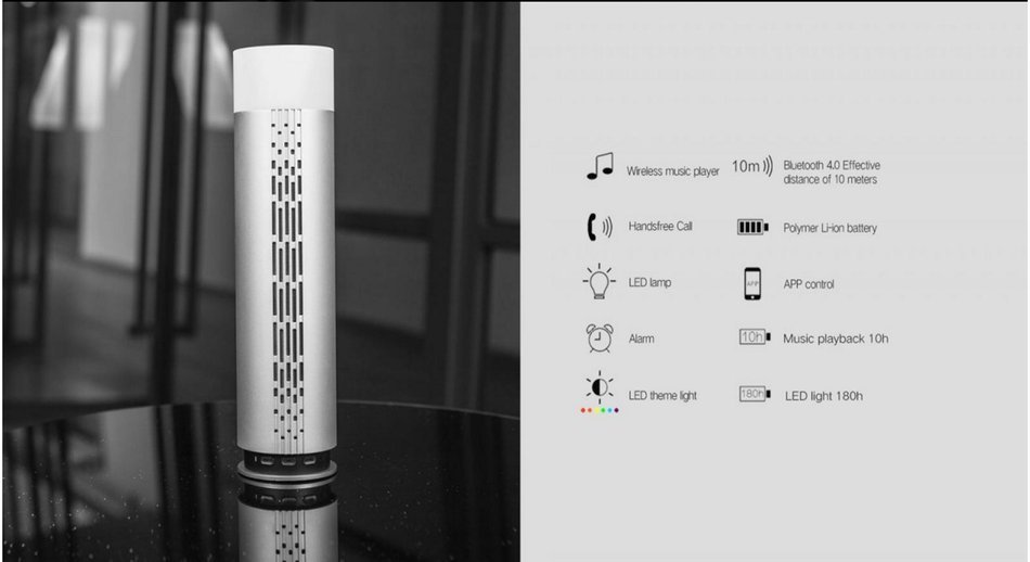 Bluetooth Amanico Wireless Portable with LED Color Lights Controlled by App Speakers,Outdoor or in Indoor Sleeping... N2
