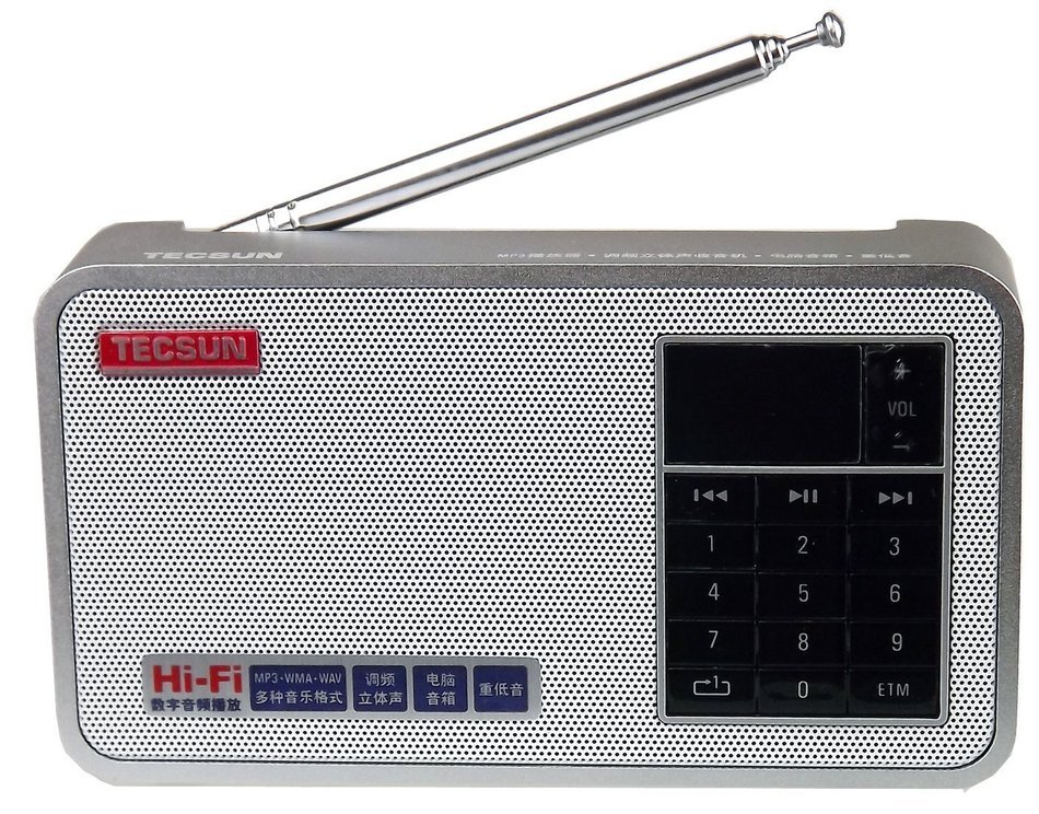 Niceshop&reg; Tecsun X3 Rechargeable mini FM Short wave Radio ETM, MP3 Player with Built-in Micro SD Card Slot & Portable...