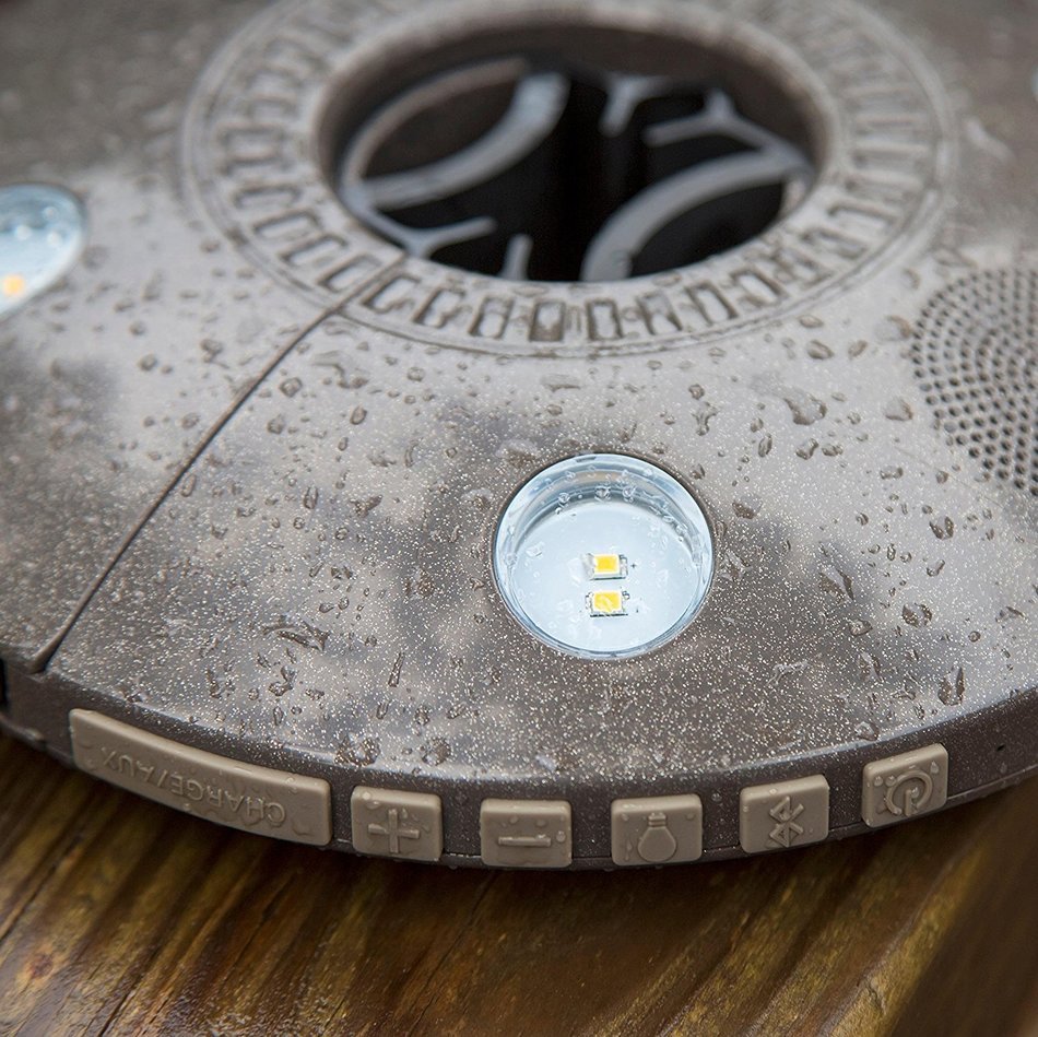 ION Audio Patio Mate | Umbrella Light and Bluetooth Stereo Speaker with Built-In Rechargeable Battery N4