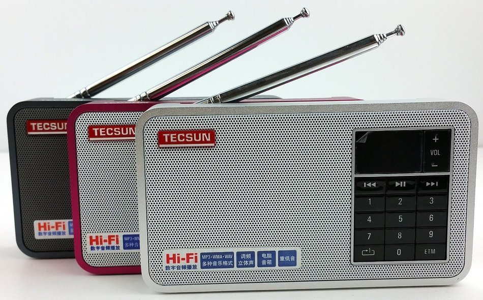 Niceshop&reg; Tecsun X3 Rechargeable mini FM Short wave Radio ETM, MP3 Player with Built-in Micro SD Card Slot & Portable... N5