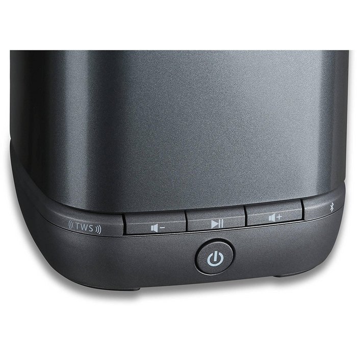 Blackweb Speck Hands-Free Mono Bluetooth Speaker, Grey N3