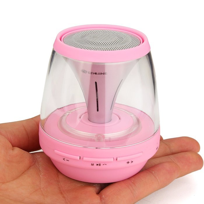 Bluetooth Speakers, Eachine Vivid Jar Portable Bluetooth Speaker with Lights, FM Radio, Compatible with iPhone... N12