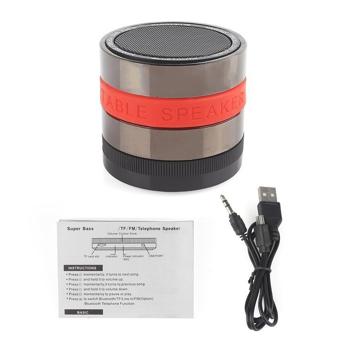 SainSonic K6 Super Bass Portable Rechargeable Mini Hi-Fi Bluetooth Wireless Speaker for iPhone, Android Phone,... N7