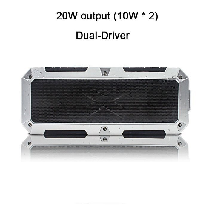 Solarphy Waterproof 20W Bluetooth Speakers Portable HD Stereo Speaker Dual Driver & Built-in Mic Wireless Outdoor... N4