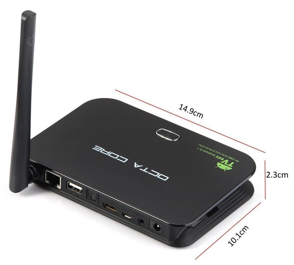 Hindotech Z4 Android 5.1 Lollipop KODI TV BOX Dual Band WiFi 64Bit CPU RK3368 Octa-core 2GB RAM 16G ROM 4K*2K... N5