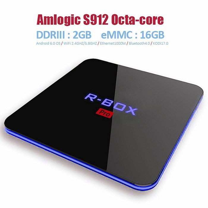Flylion R Box Pro TV box Android6.0 Octa Core Amlogic S912 2GB 16GB 2.4G+5.8G Dual WIFI Kodi 17.0 Bluetooth4.0...