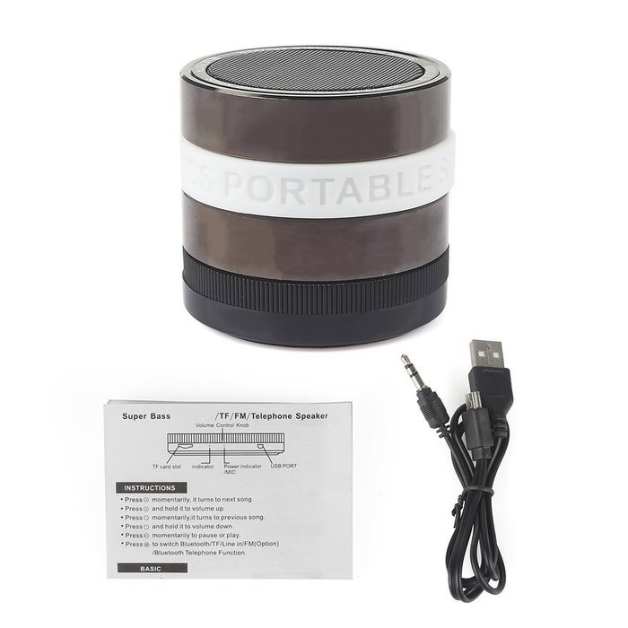SainSonic K6 Super Bass Portable Rechargeable Mini Hi-Fi Bluetooth Wireless Speaker for iPhone, Android Phone,... N13