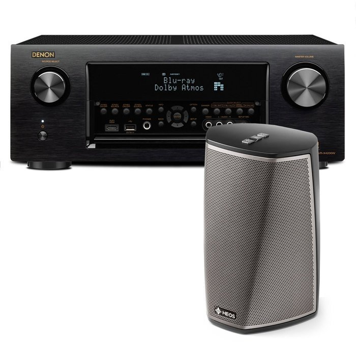 Denon AVR-X4300H 9.2 Channel Full 4K Ultra HD AV Receiver with HEOS 1 Wireless Multi-Room Sound System - Series... N8