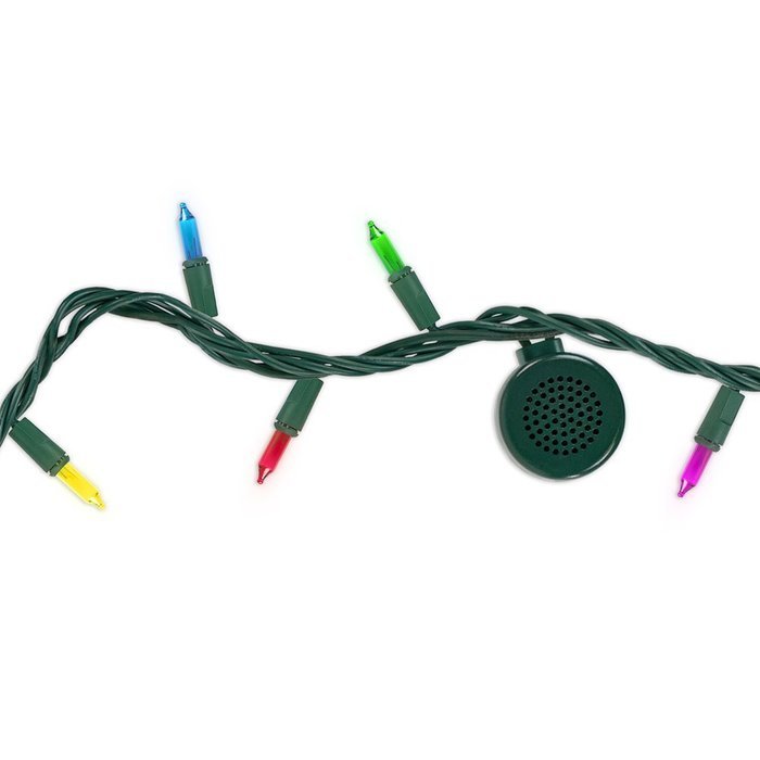 Innovative Technology BRT-200-WG Bright Tunes Decorative String Light with Bluetooth Speakers, White, 26-Feet N15