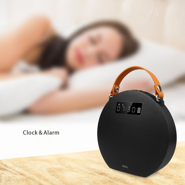 MIFA M9 Portable Bluetooth Speaker 4.0 with Power Bank And LED Display (Black) N5