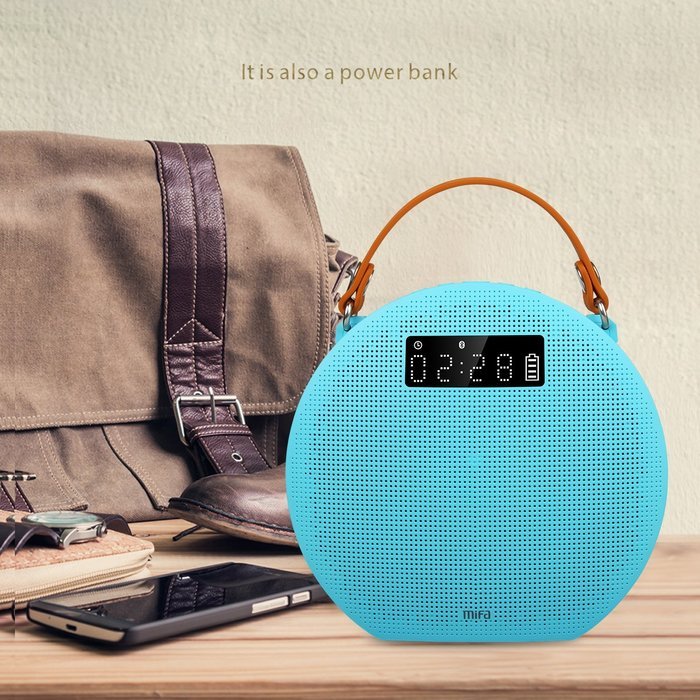 MIFA M9 Portable Bluetooth Speaker 4.0 with Power Bank And LED Display (Black) N12