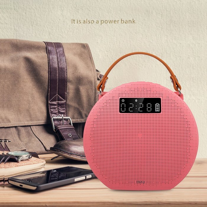 MIFA M9 Portable Bluetooth Speaker 4.0 with Power Bank And LED Display (Black) N25