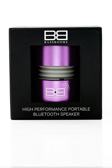 Bassboomz High Performance Portable Bluetooth Speaker - Purple N4