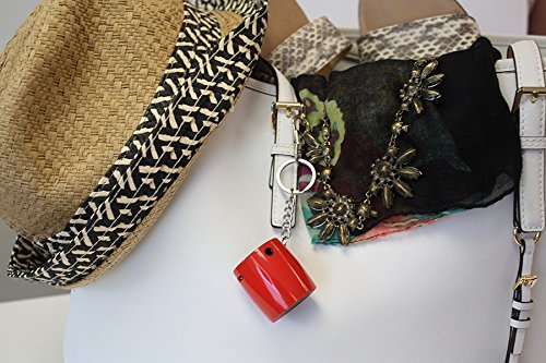MixBin Portable Bluetooth Speaker with Keychain & Phone Loudspeaker (Red) N4