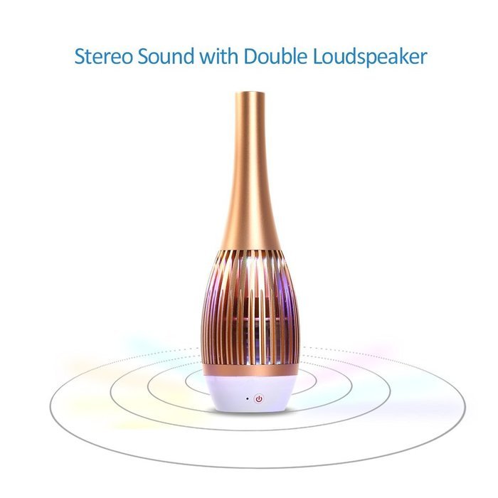 MAONO Music Vase Bluetooth V4.0 Wireless Smart Speaker with APP Control, Dual Drive Stereo Sound, Dancing Light... N2