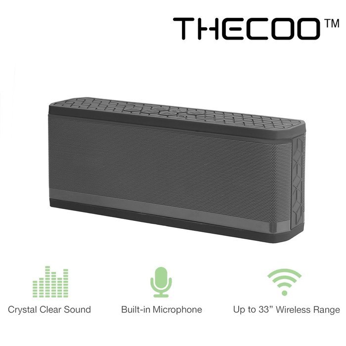 THECOO Hi-Fi Waterproof Bluetooth Speaker, Cup-Shape Bluetooth 4.0 CSR Portable Wireless Speaker,Dustproof & Shockproof... N9