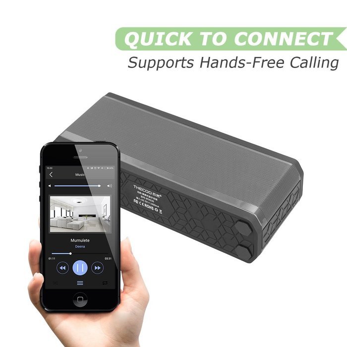 THECOO Hi-Fi Waterproof Bluetooth Speaker, Cup-Shape Bluetooth 4.0 CSR Portable Wireless Speaker,Dustproof & Shockproof... N10