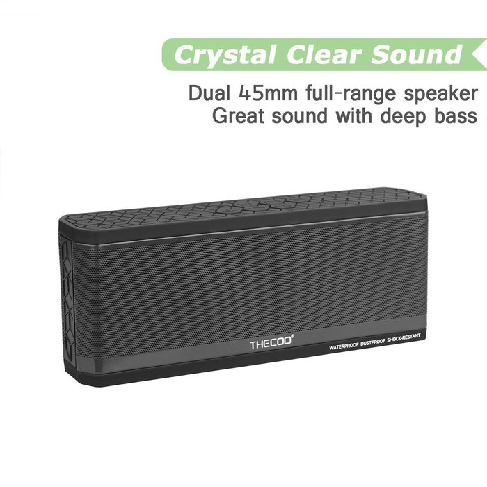 THECOO Hi-Fi Waterproof Bluetooth Speaker, Cup-Shape Bluetooth 4.0 CSR Portable Wireless Speaker,Dustproof & Shockproof... N11