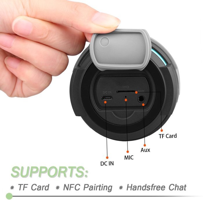 THECOO Hi-Fi Waterproof Bluetooth Speaker, Cup-Shape Bluetooth 4.0 CSR Portable Wireless Speaker,Dustproof & Shockproof... N19