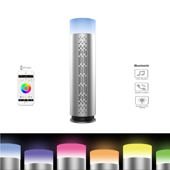 Wireless Multi-color Changing LED Portable Mini Stereo Audio HIFI HD Bluetooth 4.0 APP Control Speaker Fashion...