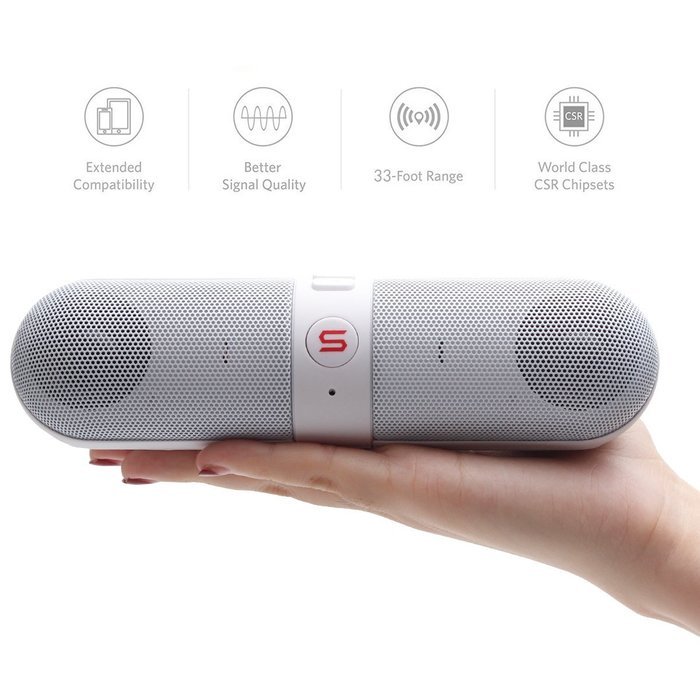 Wireless Bluetooth Speakers, Portable Stereo Bluetooth Speakers with HD Audio and Surround Sound, Outdoor Pill... N8