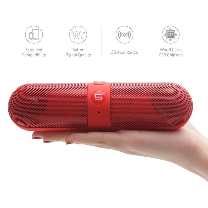 Wireless Bluetooth Speakers, Portable Stereo Bluetooth Speakers with HD Audio and Surround Sound, Outdoor Pill... N20