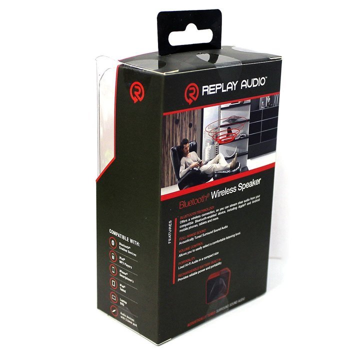 Replay Audio Bluetooth Wireless Mini Speaker - Red N2