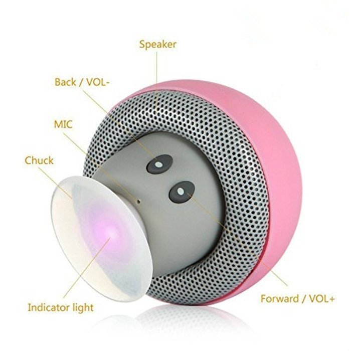 NOKEA Mushroom Mini Wireless Portable Bluetooth 4.1 Speakers with Mic for Iphone /Ipad /Laptop Samsung HTC Lg... N9