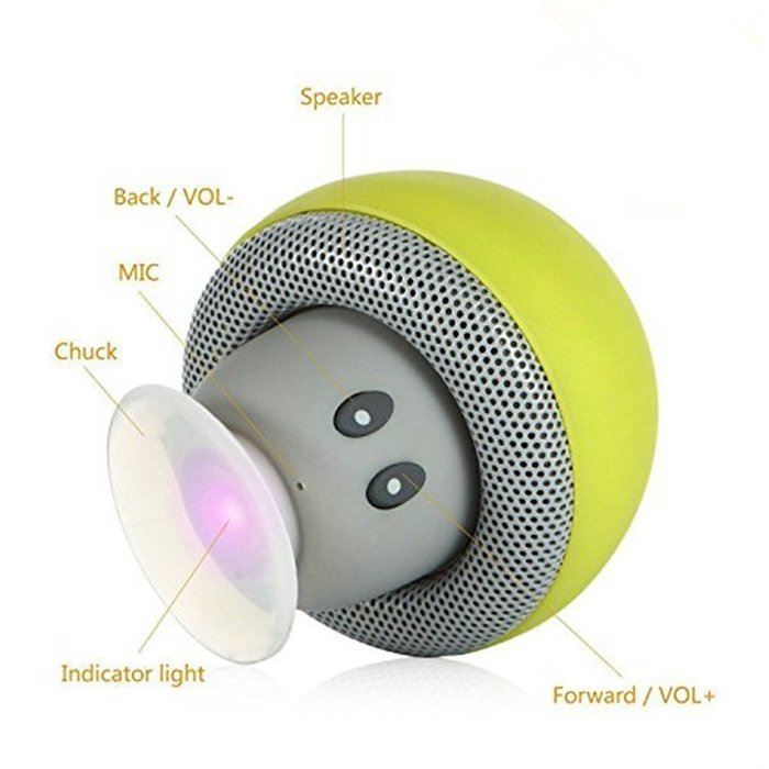 NOKEA Mushroom Mini Wireless Portable Bluetooth 4.1 Speakers with Mic for Iphone /Ipad /Laptop Samsung HTC Lg... N15