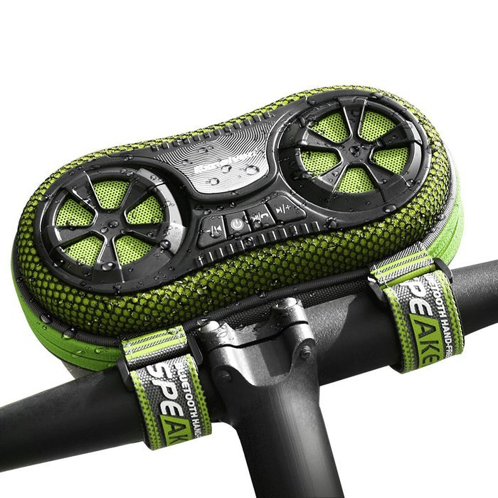 Excelvan Wireless Bluetooth Speaker-Bicycle Speaker Case(with Rechargeable 4400 mAh Power Bank, Hands-Free Speaker...