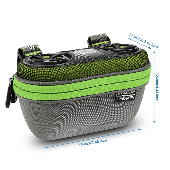 Excelvan Wireless Bluetooth Speaker-Bicycle Speaker Case(with Rechargeable 4400 mAh Power Bank, Hands-Free Speaker... N2