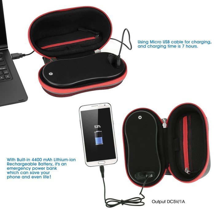 Excelvan Wireless Bluetooth Speaker-Bicycle Speaker Case(with Rechargeable 4400 mAh Power Bank, Hands-Free Speaker... N11
