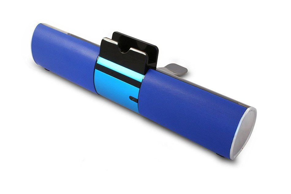 Digital Gadgets DGNOVSPB-BL Bluetooth Speaker Bar with Dock for Smartphone or Tablet, Blue
