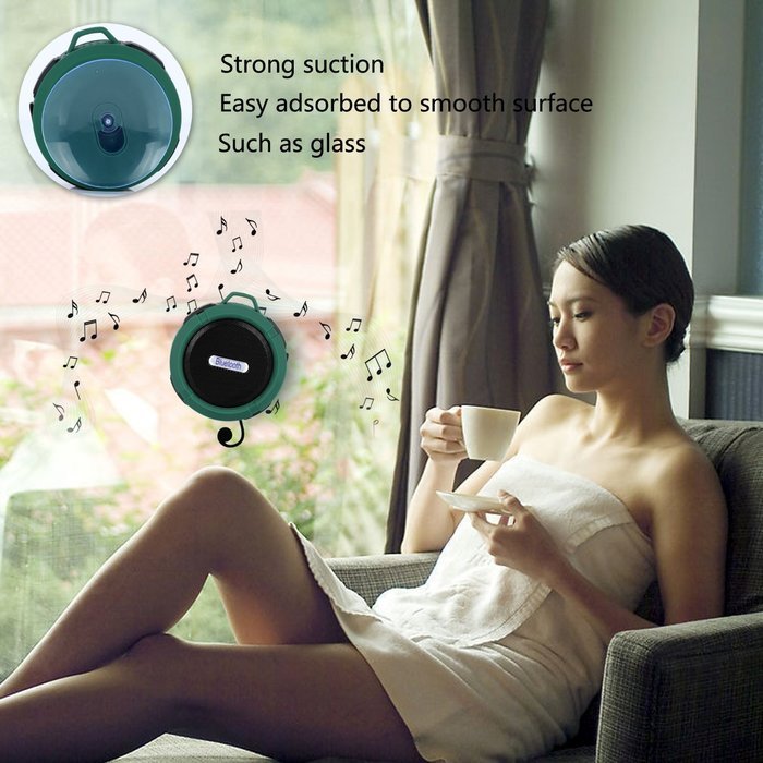 NOKEA Wireless Bluetooth 3.0 Waterproof Outdoor & Shower Speaker, Mini Water Resistant Wireless Shower Speaker... N17
