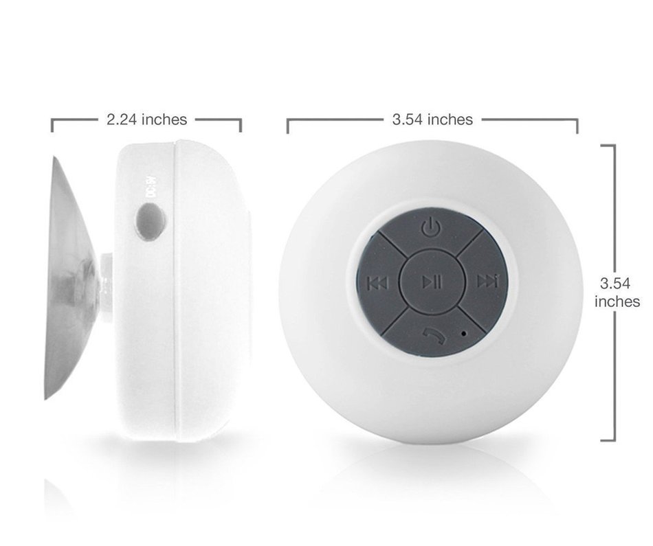 NOKEA Wireless Bluetooth 3.0 Waterproof Outdoor & Shower Speaker, Mini Water Resistant Wireless Shower Speaker... N23