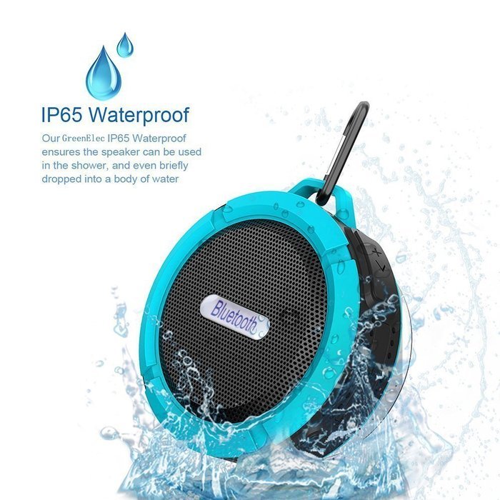 NOKEA Wireless Bluetooth 3.0 Waterproof Outdoor & Shower Speaker, Mini Water Resistant Wireless Shower Speaker... N41