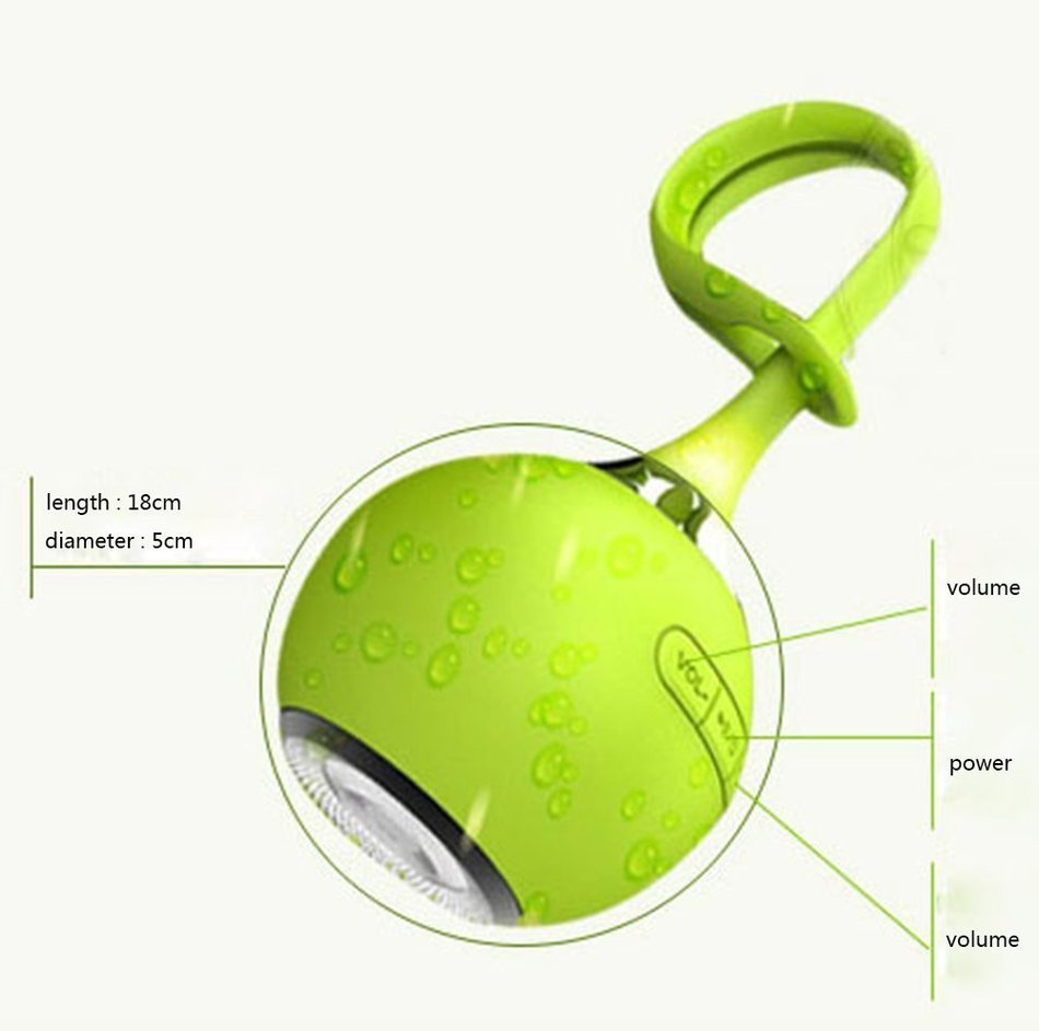 Potentcera(TM) Bluetooth Speaker Waterproof Wireless Water Resistant Silicone Audio Mp3 Player Outdoor Sports... N3