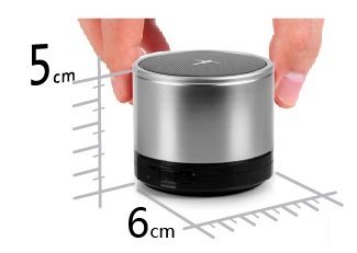Pyrus Electronics (TM) Powerful Super Micro Mini Portable Bluetooth Speaker with Micro SD Card Slot & Audio Input... N4