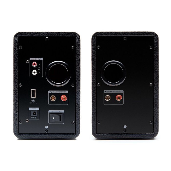 Grace Digital GDI-BTSP201 aptX Powered Bookshelf Bluetooth Speakers (Set of 2, Black) N2