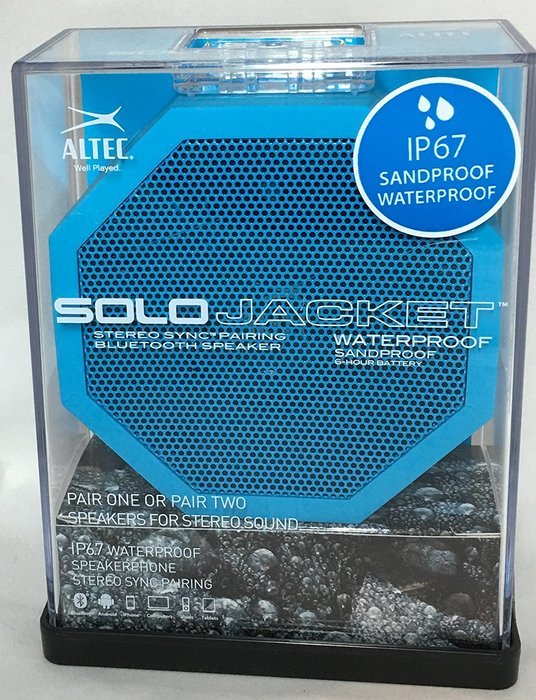 Altec Lansing Solo Jacket Light Blue IP67 Waterproof/Sandproof Bluetooth Speaker