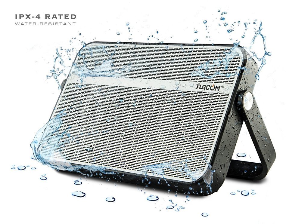 Turcom AcoustoShock Move Portable Bluetooth Speaker Dual Speakers 10 Watt Power, Water-Resistant (10 Watt), Built... N7