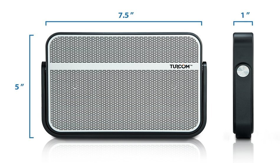 Turcom AcoustoShock Move Portable Bluetooth Speaker Dual Speakers 10 Watt Power, Water-Resistant (10 Watt), Built... N9