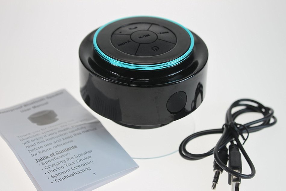 Speaker Waterproof IPX7 Bluetooth for shower & bath, stereo, handsfree N4