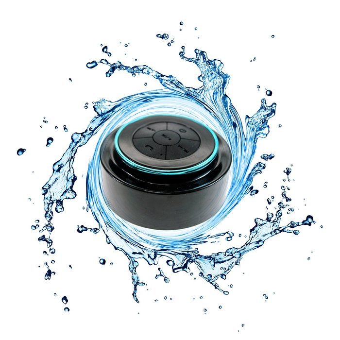 Speaker Waterproof IPX7 Bluetooth for shower & bath, stereo, handsfree ...