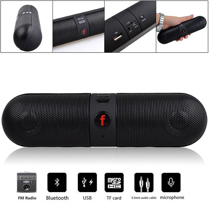 Bluetooth Speaker, EEEKit Portable Shockproof Bluetooth Wireless FM