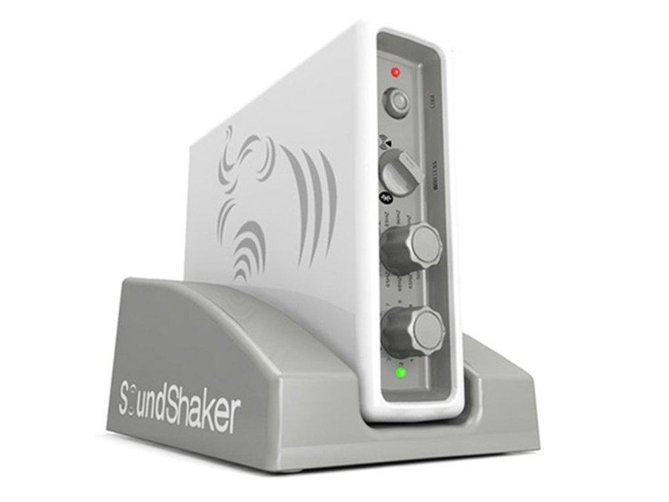 SoundShaker Sound Shaker Bass (4) Tactile Transducers and (1) Amplifier Kit For Home Theater Seating N4