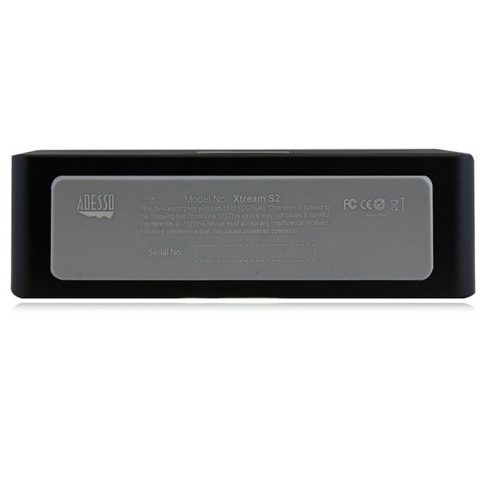 Adesso Xtream S2 Bluetooth 3.0 Portable Wireless Speakers for iPod, iPhone and Smartphones with Built-In Microphone N11