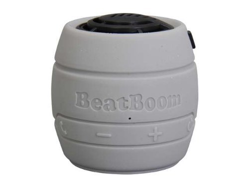 MicroNet BeatBoom Portable Wireless Bluetooth Speaker - Retail Packaging - White/Black N3